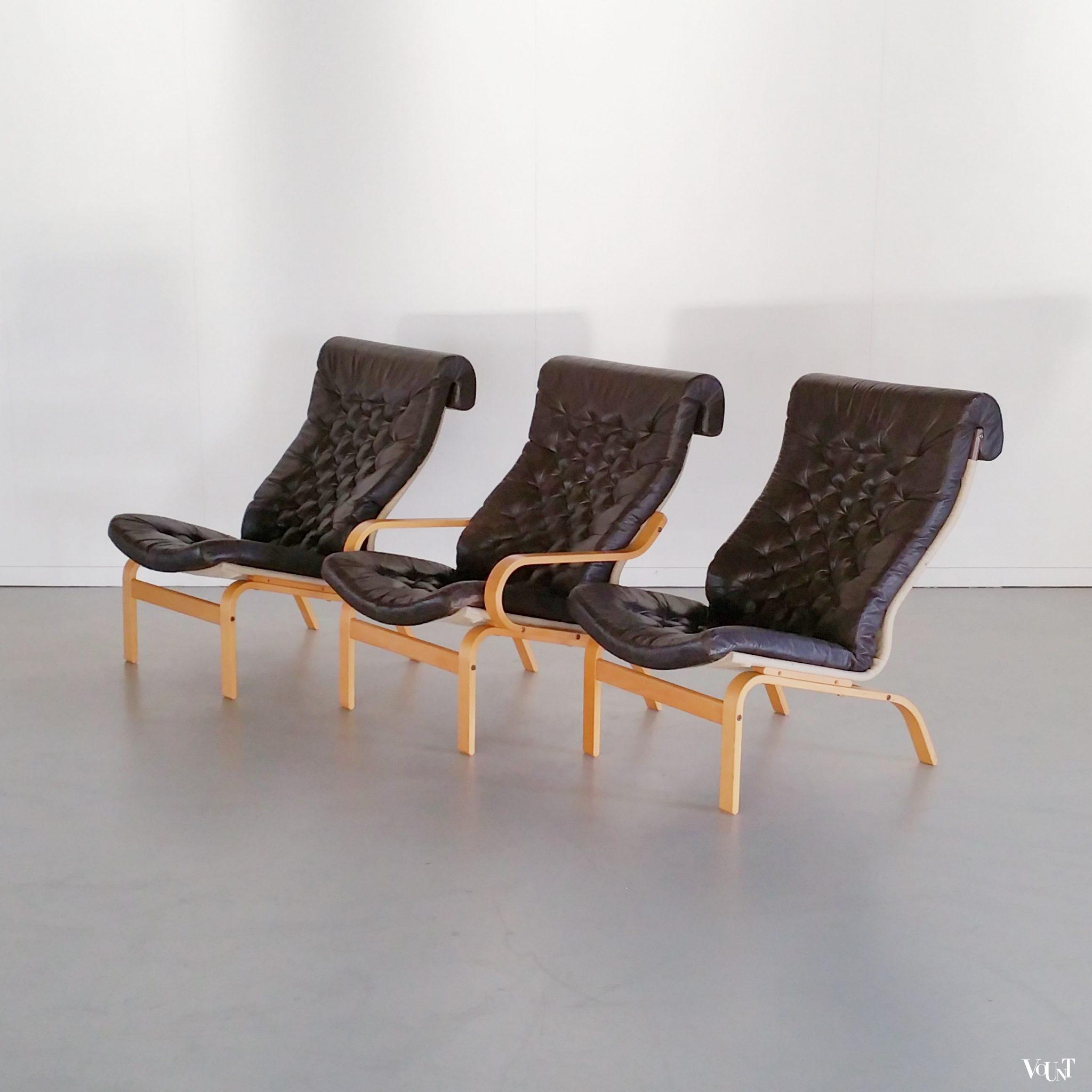 haar Articulatie duim Zweedse vintage fauteuil, Noboru Nakamura voor Ikea, jaren '70