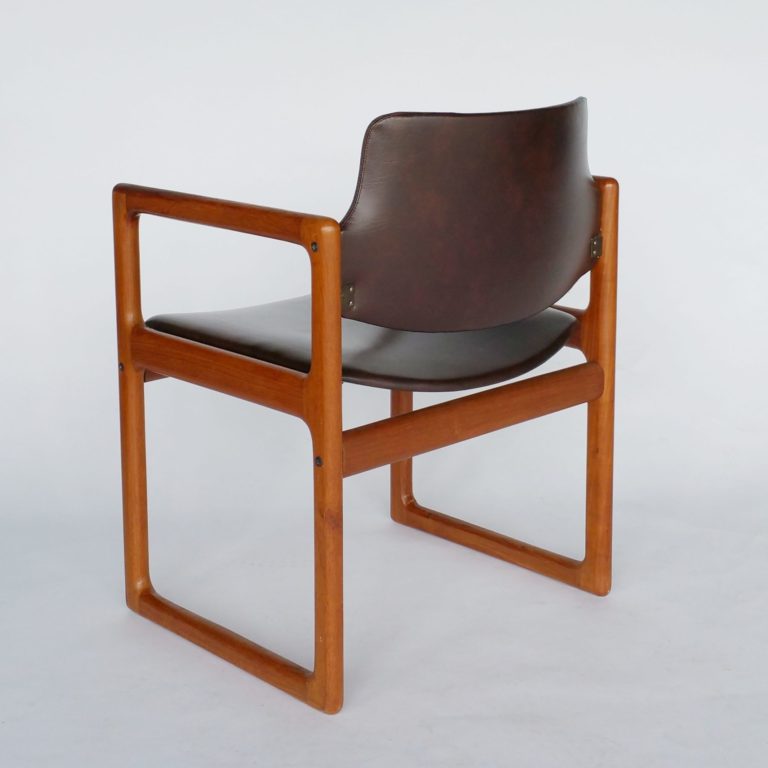 Teakhouten Scandinavische stoel, jaren '70