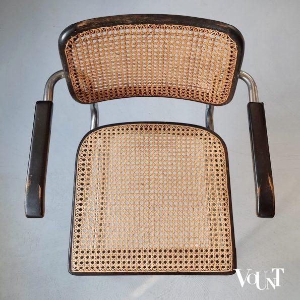 Zwarte S64 stoel, Marcel Breuer voor Thonet, jaren '30/'40