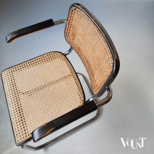 Zwarte S64 stoel, Marcel Breuer voor Thonet, jaren '30/'40