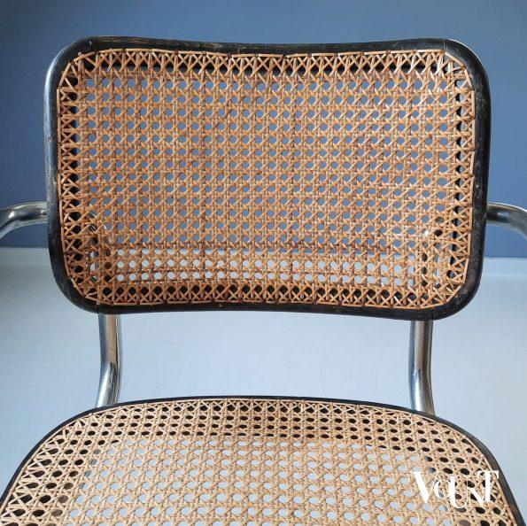 Zwarte S64 stoel, Marcel Breuer voor Thonet, jaren '30/'40