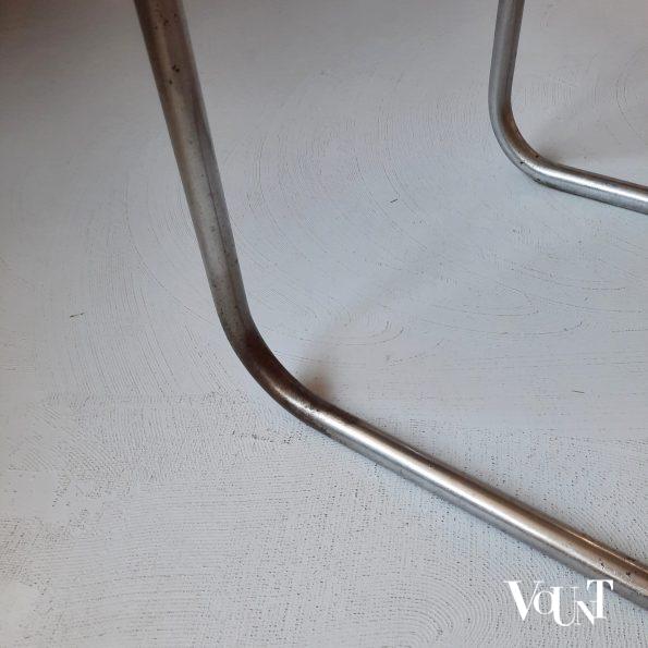 Zwarte S32 stoel, Marcel Breuer voor Thonet, jaren '30/'40